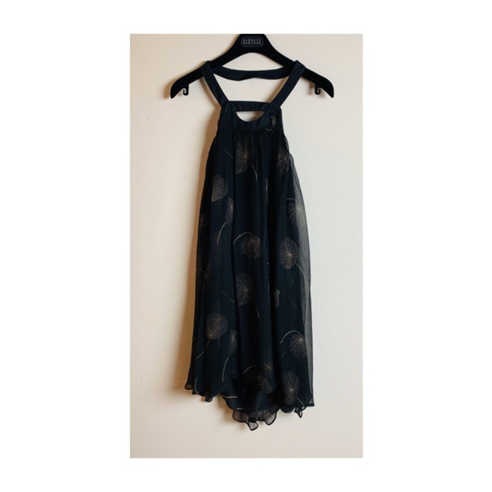 OLGA KAPUSTINA SILK BABYDOLL HALTER DRESS